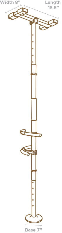 Sure Stand Security Pole (Graphite)